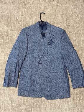 Van Heusen Studio Men's Paisley Print Cotton Blazer Jacket Size 40R